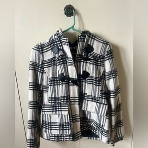 Blacks and white dressy jacket